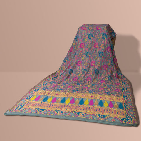 Luxurious 100% Pure Silk Chiffon Duppata/Shawl DUP-02S