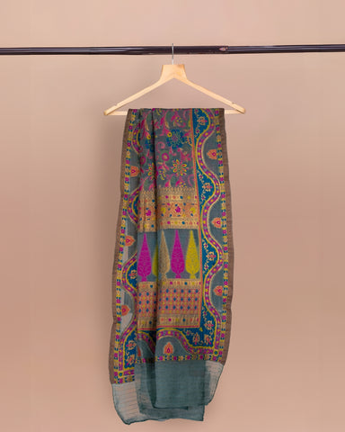 Luxurious 100% Pure Silk Chiffon Duppata/Shawl DUP-02S