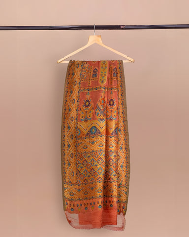 Luxurious 100% Pure Silk Chiffon Duppata/Shawl DUP-03O