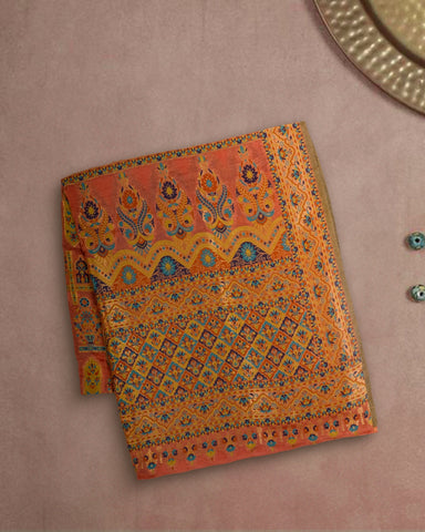 Luxurious 100% Pure Silk Chiffon Duppata/Shawl DUP-03O