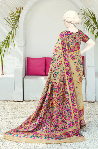 Luxurious 100% Pure Silk Chiffon Saree