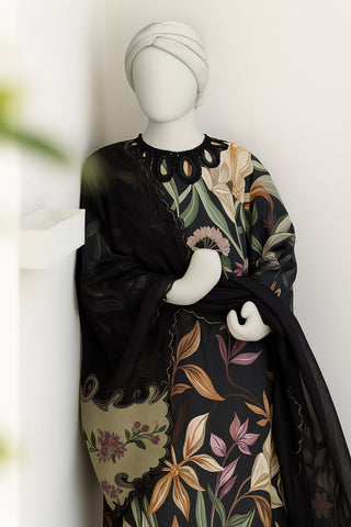 Unstitched 3 PCs Suit Printed Lawn