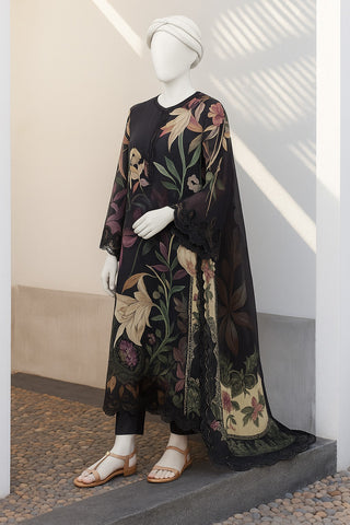 Unstitched 3 PCs Suit Printed Lawn