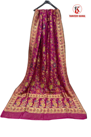 Luxurious 100% Pure Silk Chiffon Duppata/Shawl - DUP-07M