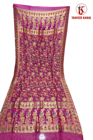Luxurious 100% Pure Silk Chiffon Duppata/Shawl - DUP-07M