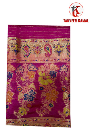 Luxurious 100% Pure Silk Chiffon Duppata/Shawl - DUP-07M