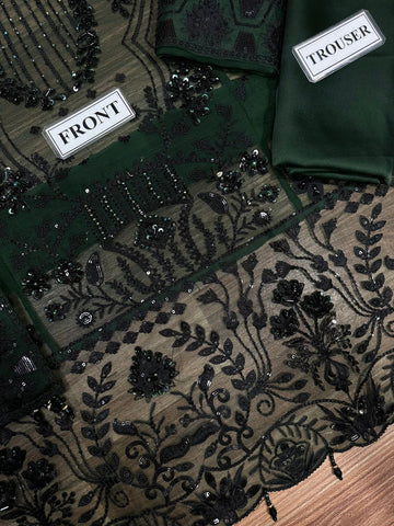 Chiffon Unstitched 3 PCs Suit