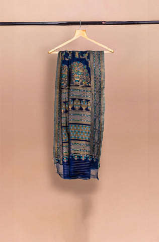 Luxurious 100% Pure Silk Chiffon Duppata/Shawl - DUP-05N